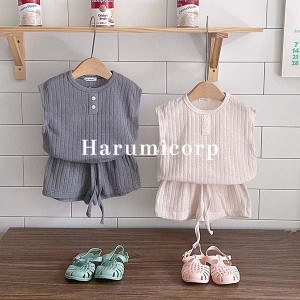 ベビー服 女の子 男の子 上下セット キッズ 子供服 tシャツ ショートパンツ 新生児 おしゃれ 可愛い ルームウェア セットアップ 部屋着 