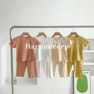 セットアップ キッズ ベビー服 女の子 男の子 子供服 tシャツ 半袖 綿 ショートパンツ 韓国こども服 夏服 おしゃれ 可愛い ルームウェア 