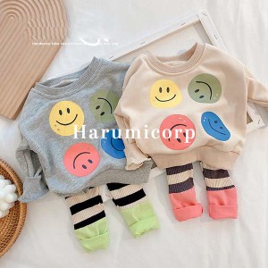 セットアップ キッズ ベビー服 女の子 男の子 tシャツ 長袖 綿 ロングパンツ 子供服 春秋 ジャージ 上下セット スポーツ 新生児 赤ちゃん