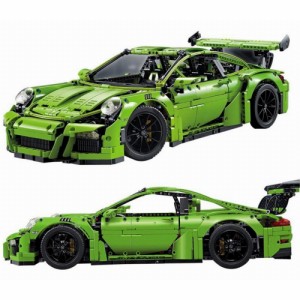 レゴ ポルシェ 911 GT3 RS 互換 レゴブロック 車  グリーン ブロック 互換レゴ レゴテクニック lego 互換品 レゴ互換品 ギフト 大人 テク