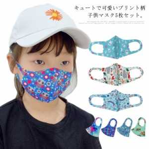 キッズマスク 子供マスク 5枚セット 夏用 マスク 立体マスク 子供 子ども 洗える 男の子 女の子 花粉対策 ウィルス 風邪 予防 通園 通学 