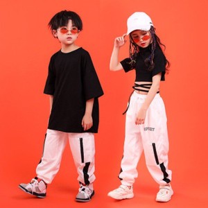 子供 キッズ ダンス衣装 ヒップホップ パンツ キッズ パンツ ｔシャツ 体操服 jazz ズボン ボトムス 舞台装 練習着