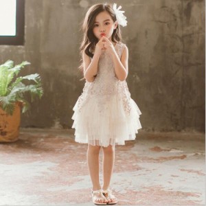 韓国子供服 女の子 ワンピース フォーマル ピアノ演奏会 入学式 発表会 結婚式 キッズ 夏装 スウィート