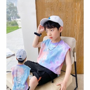 子供服 Tシャツ キッズ 男の子 韓国子ども服 ゆとり ベスト丸い襟 トップス おしゃれ スウェット 春夏 ジュニア カジュアル 可愛い 普段