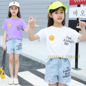 ジャージ キッズ 女子 上下 半袖 春夏 子供服 セットアップ 2点セット Tシャツ パーカー ショートパンツ スポーツウェア 運動着 可愛い 