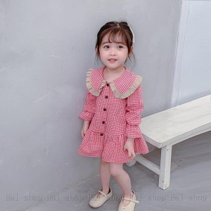 ワンピース キッズ 子供服 女の子 チェック柄 春服 韓国子供服 子供ドレス 子ども服 ベビー服 お姫様 おしゃれ 可愛い カジュアル 新品 9