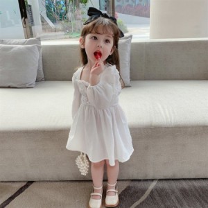 子供服 長袖ワンピース 韓国子供服   ワンピース 女の子 キッズ お姫様 可愛い 春秋 ワンピース 発表会//卒園式/入学式/パーティ