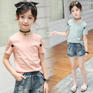 Tシャツ キッズ 半袖 夏 韓国子供服 女の子 トップス tシャツ 蝶結び カットソー 子供服 ベビー服 カジュアル 可愛い おしゃれ お出かけ 