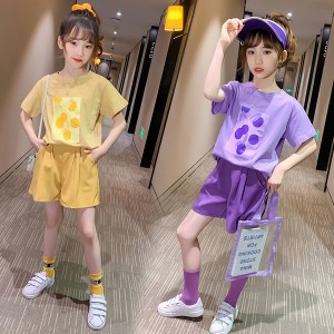 子供服 セットアップ キッズ 女の子 夏服 トップス Tシャツ 半袖 ハーフパンツ 半ズボン ジャージ 上下 韓国子ども服 ジュニア おしゃれ 