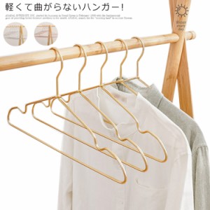 ハンガー 10本セット アルミ製ハンガー スリム 洗濯ハンガー 軽い 薄型 曲がらない 洋服ハンガー 物干しハンガー クローゼットハンガー 