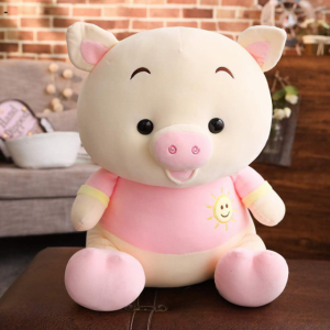 ぬいぐるみ ブタ 豚 ぶた シナダ 幸福のぶた LL（中古 NAOKO