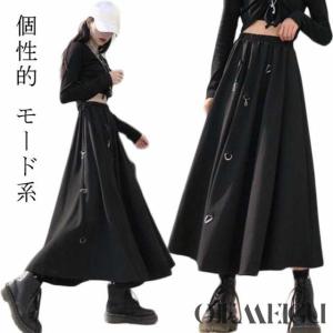 ヨウジヤマモト ラップスカート ロング 総柄 ベルト 2 M 黒 ブラック  