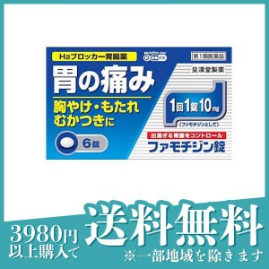 第１類医薬品ファモチジン錠クニヒロ 6錠 胃薬 胃痛 もたれ むかつき 胸焼け(定形外郵便での配送)