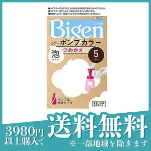  3個セット白髪染め 泡  ビゲン ポンプカラー 5ブラウン 詰め替え用 1個