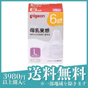 ピジョン 母乳実感 乳首 6ヵ月頃から Lサイズ(Y字形) 2個入(定形外郵便での配送)