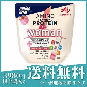 3個セットアミノバイタル アミノプロテイン for Woman ストロベリー味 3.8g× 30本入