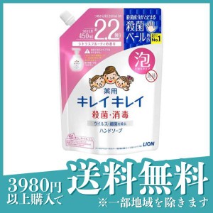 キレイキレイ 薬用 泡ハンドソープ シトラスフルーティの香り 450mL (詰め替え用 大型サイズ)