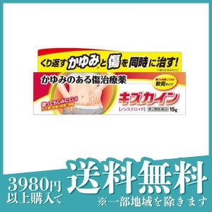 第２類医薬品 3個セットキズカイン 15g 傷薬 かゆみのある傷 ノンステロイド(定形外郵便での配送)