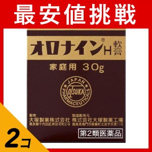 第２類医薬品 2個セットオロナインH軟膏 30g ジャー 傷薬 塗り薬 ニキビ 吹き出物 火傷 あかぎれ 市販 皮膚疾患 外傷治療薬(定形外郵便で