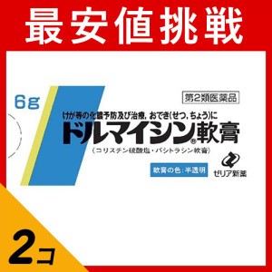 第２類医薬品 2個セットドルマイシン軟膏 6g 化膿止め 市販薬(定形外郵便での配送)