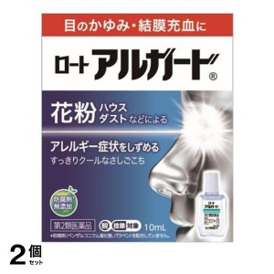 第２類医薬品 2個セット ロートアルガード 10mL 目薬 花粉症 目のかゆみ 結膜炎 充血 アレルギー 点眼薬(定形外郵便での配送)