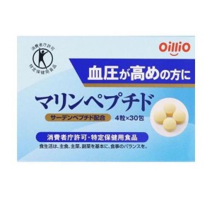 特定保健用食品 血圧 のたんぱく質 日清オイリオ マリンペプチド 4粒×30包