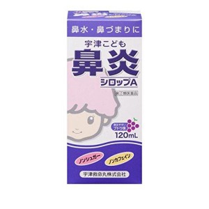 指定第２類医薬品宇津こども鼻炎シロップA 120mL 鼻炎薬 子供 鼻水 鼻づまり アレルギー性鼻炎 花粉 市販 宇津救命丸(定形外郵便での配送