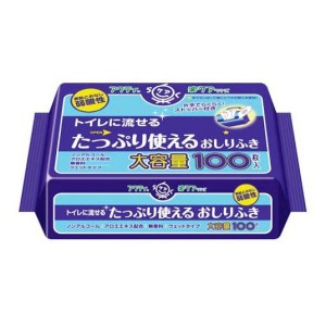 アクティ トイレに流せるたっぷり使えるおしりふき 100枚入