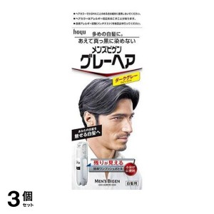  3個セットメンズビゲン グレーヘア ダークグレー [1剤40g+2剤40g] 1個