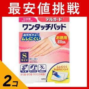  2個セットデルガード ワンタッチパッド Sサイズ 30枚入 (お徳用 箱入りタイプ)