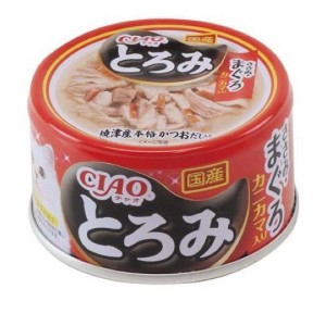 いなば CIAO(チャオ) とろみ 猫缶 ささみ・まぐろ カニカマ入り 80g(定形外郵便での配送)