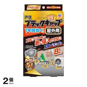  2個セットアース ブラックキャップ 屋外用 8個入