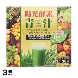  3個セット陽光酵素青汁 乳酸菌入り 3g (×30袋入)