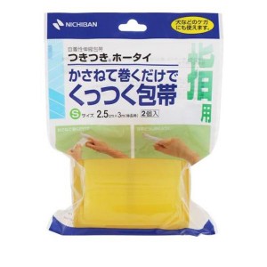 ニチバン つきつきホータイ(自着性伸縮包帯) 2巻入 (Sサイズ 指用)(定形外郵便での配送)