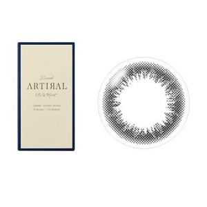 ARTIRAL(アーティラル) UV＆Moist 2week ブラック 6枚入 (-9.00 度あり)(定形外郵便での配送)