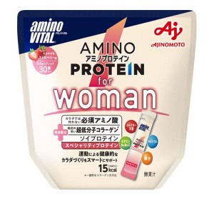 アミノバイタル アミノプロテイン for Woman ストロベリー味 3.8g× 30本入(定形外郵便での配送)