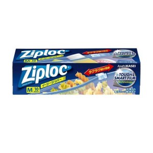 Ziploc(ジップロック) イージージッパー Mサイズ 10枚入 (Mサイズ)(定形外郵便での配送)