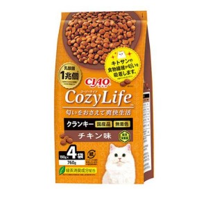 いなば Cozy Life(コージーライフ) クランキー チキン味 190g× 4袋入 使用期限2024年9月のものを含む特価商品となっております 