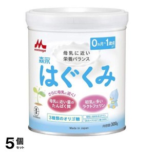  5個セット森永はぐくみ 粉ミルク 300g (小缶)