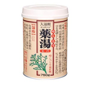 入浴剤 オリヂナル薬湯 ヒバ 缶入 750g