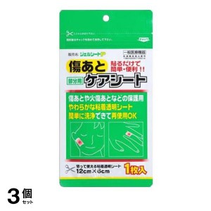  3個セットジェルシートP 1枚 (部分用(12cmx6cm))(定形外郵便での配送)