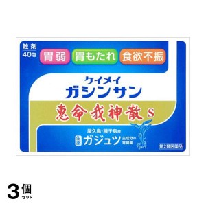 第２類医薬品 3個セット恵命我神散 S 散剤タイプ 40包 胃腸薬 食欲不振 胃もたれ 胃弱 市販