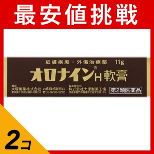 第２類医薬品 2個セットオロナインH軟膏 11g チューブ 傷薬 塗り薬 皮膚 ひび あかぎれ ニキビ 吹き出物 擦り傷 切り傷 大塚製薬(定形外