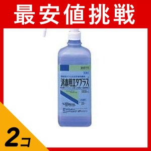 第３類医薬品 2個セット消毒用エタプラス(殺菌消毒薬) 500mL (手押しポンプ付)