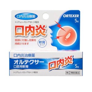 指定第２類医薬品オルテクサー口腔用軟膏 5g 口内炎 痛み 改善 市販薬(定形外郵便での配送)