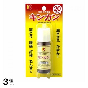 第２類医薬品 3個セットキンカン 20mL 塗り薬 かゆみ止め 虫刺され 痛み止め 肩こり 腰痛 捻挫 市販