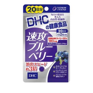 サプリメント  ルテイン アントシアニン DHC 速攻ブルーベリー 40粒(定形外郵便での配送)