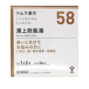 第２類医薬品(58)ツムラ漢方 清上防風湯エキス顆粒 48包 漢方薬 飲み薬 赤ニキビ 顔 頭 湿疹 皮膚炎 酒さ 市販(定形外郵便での配送)