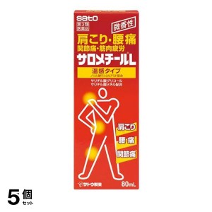 第３類医薬品 5個セットサロメチールL 80mL 塗り薬 肩こり 腰痛 関節痛 筋肉痛 温感 ローション剤 佐藤製薬