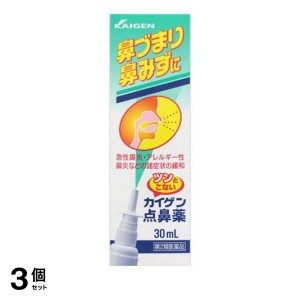 第２類医薬品 3個セットカイゲン点鼻薬 30mL 鼻炎スプレー 鼻づまり 鼻水 風邪 アレルギー性鼻炎 花粉症 市販(定形外郵便での配送)